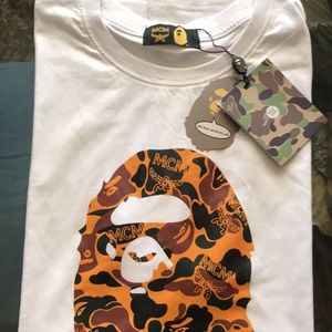Mcm x bape shirt